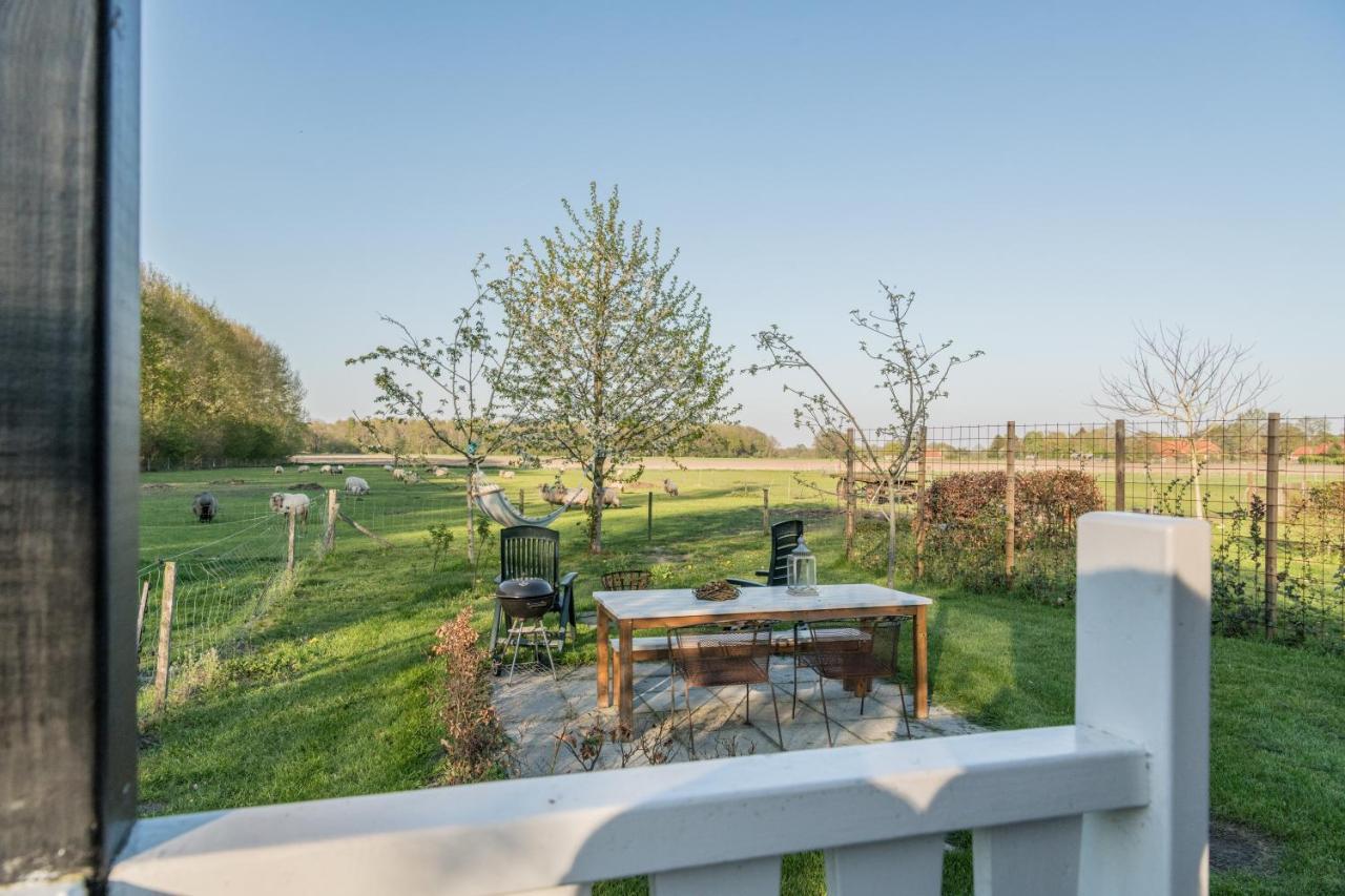 Pipowagen Elsebein Groningen Westerwolde Unieke Ligging Met Eigen Tuin En Vrij Uitzicht Over Veld Naar Natuurgebied Onstwedde Exterior photo